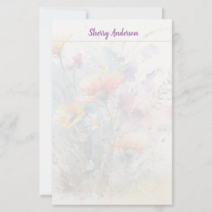 Floral Transparent Stationary Stationery