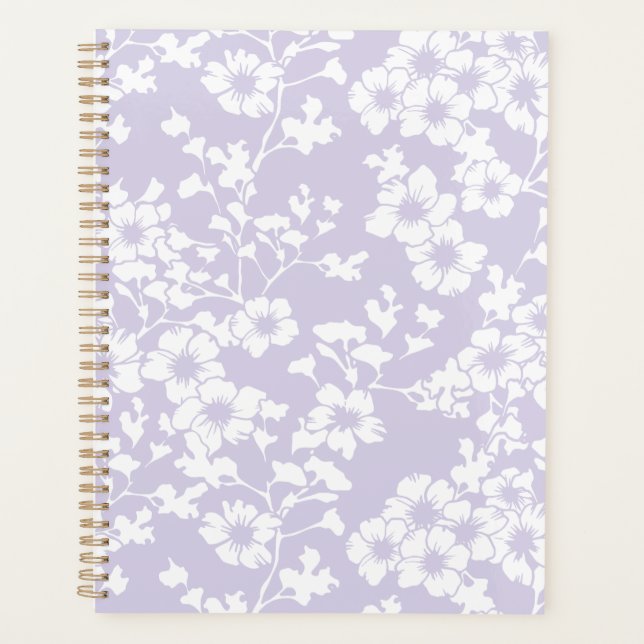 Floral Trellis - Dusty Lavender Planner (Front)