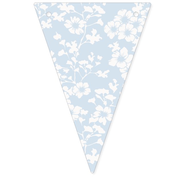 Floral Trellis - Powder Blue Bunting (First Flag)