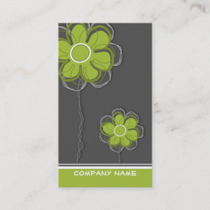 Floral Trendy Business Card