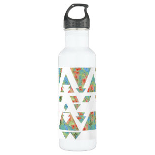Floral Triangles and Arrows 710 Ml Water Bottle