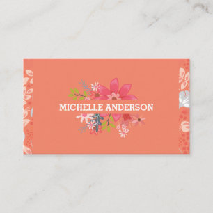 Floral Trim   Hidden Flowers   Florist Business Card