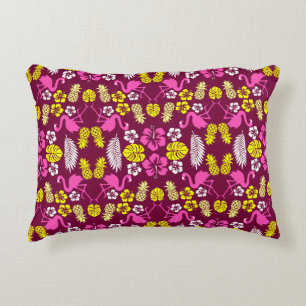 Floral Tropical Fruit Patterned Decorative Cushion