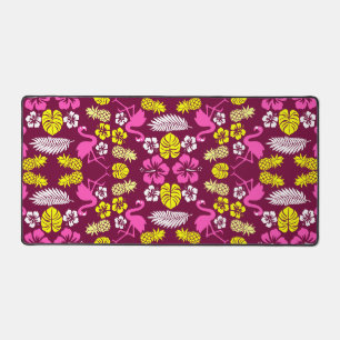 Floral Tropical Fruit Patterned Desk Mat