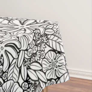 Floral tropical tablecloth