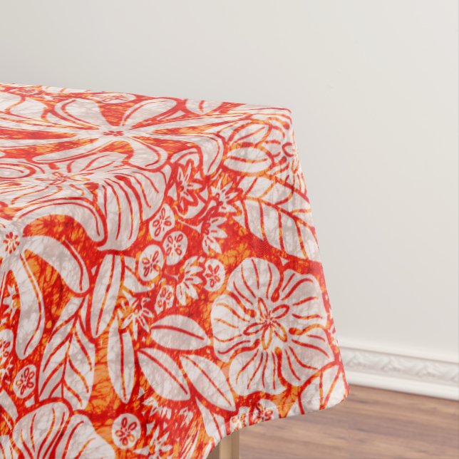 Floral tropical tablecloth (In Situ)