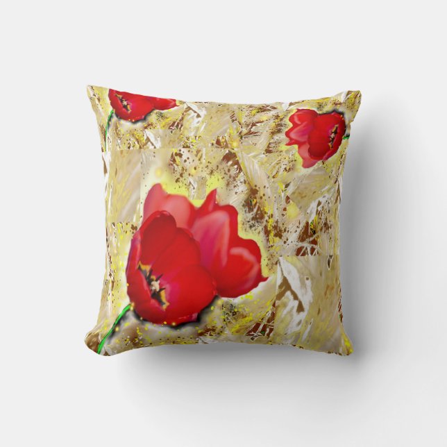 Floral- Tulips Cushion (Front)