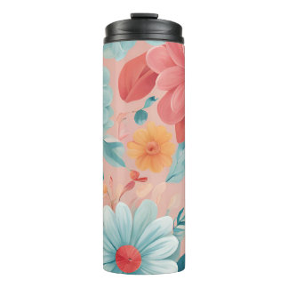 Floral Tumbler – Stylish Insulated Flower Design