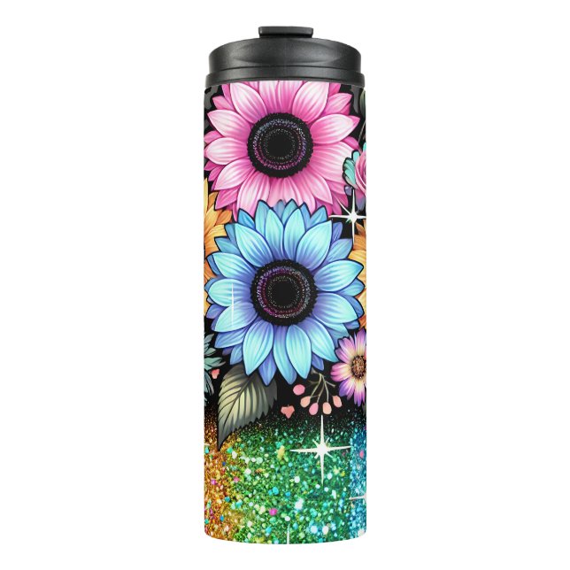 Floral Tumbler Sublimation Wrap Design | Tumbler  (Front)
