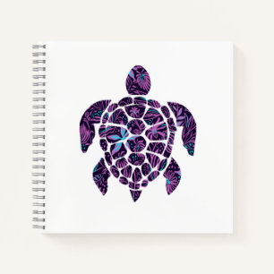 Floral Turtle Notebook