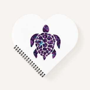Floral Turtle Spiral Notebook