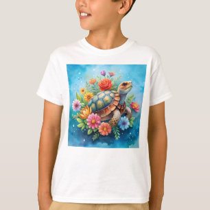 Floral Turtle T-Shirt