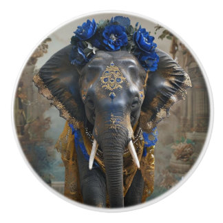 Floral Tusk Serenity Ceramic Knob