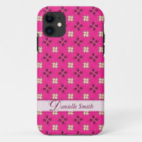 Floral Twist Pink Classic Pattern iPhone 5 Case
