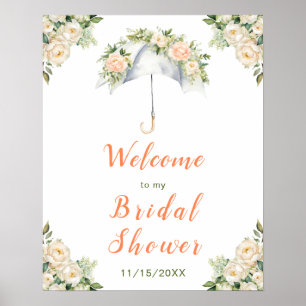 Floral Umbrella Bridal Shower Poster