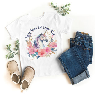 Floral Unicorn Fairy Tale Baby T-Shirt