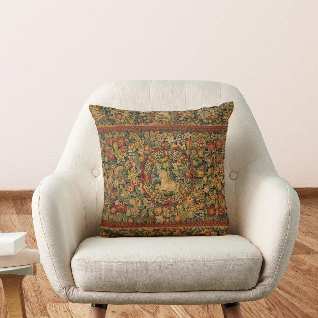 Floral Unicorn Motif Cushion (Creator Uploaded)