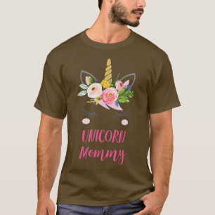Floral Unicorn Mum Shirt Unicorn Mummy Gift