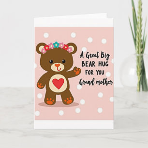 Floral Ursine Mothers Day Card