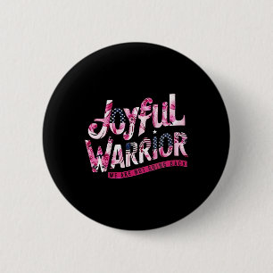Floral Us Flag Joyful Warrior We Are Not Going Bac 6 Cm Round Badge