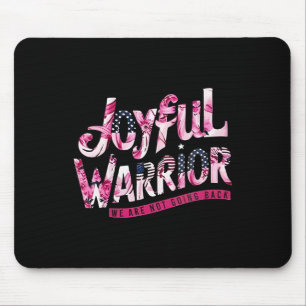 Floral Us Flag Joyful Warrior We Are Not Going Bac Mouse Mat
