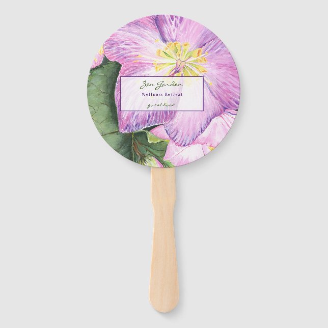 Floral Vacation  Hand Fan (Front)