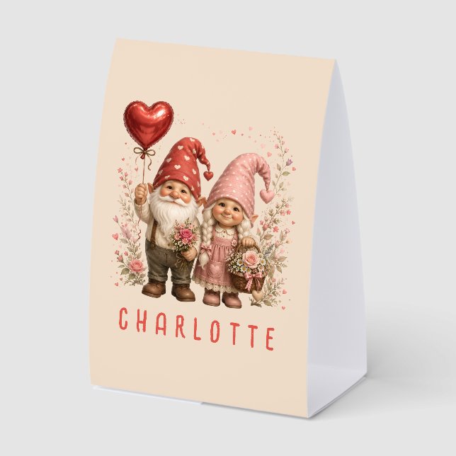 Floral Valentine Gnomes Custom (Front)
