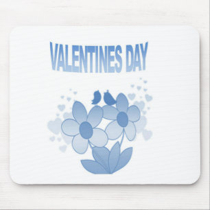 Floral Valentines Day Mouse Mat
