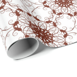floral victorian lace. wrapping paper