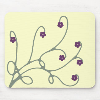 Floral Vine Swirl mousepad