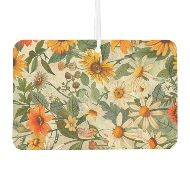 Floral Vintage - Air Freshener (Front)