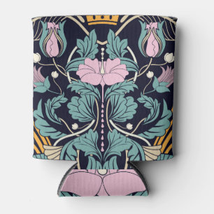 Floral vintage, art nouveau, seamless wallpaper. can cooler