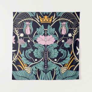 Floral vintage, art nouveau, seamless wallpaper. tapestry