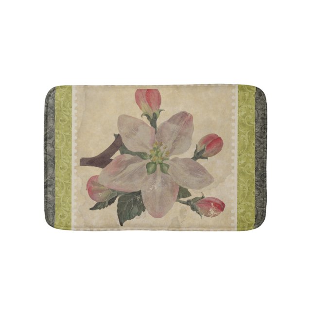 Floral:Vintage Bath Mat (Front)