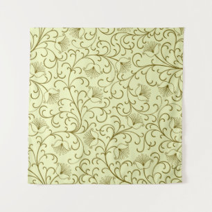 Floral Vintage: Beautiful Backdrop Illustration Tapestry