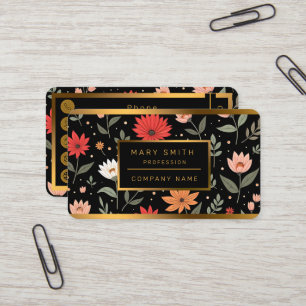 Floral Vintage Beautiful Modern Collection Business Card