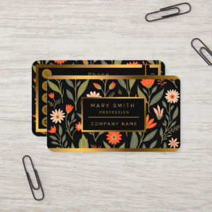 Floral Vintage Beautiful Trendy Collection Business Card