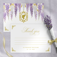 Floral Vintage Bridal Shower Thank You Card