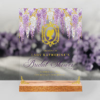 Floral Vintage Bridal Shower Welcome