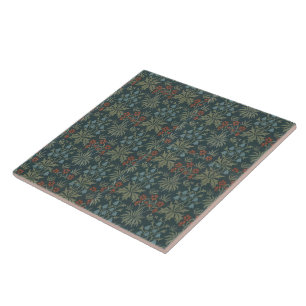 Floral Vintage Carnation Bluebell John Henry Dearl Tile