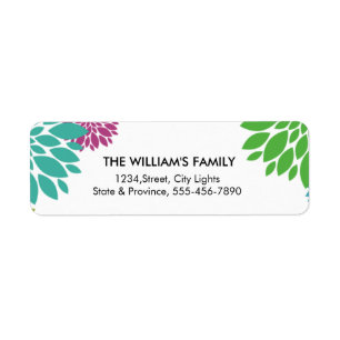 Floral Vintage Decorative Swirl Return Labels