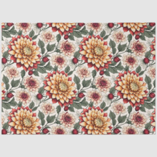 Floral Vintage Decoupage Elegant Rustic Tissue Paper