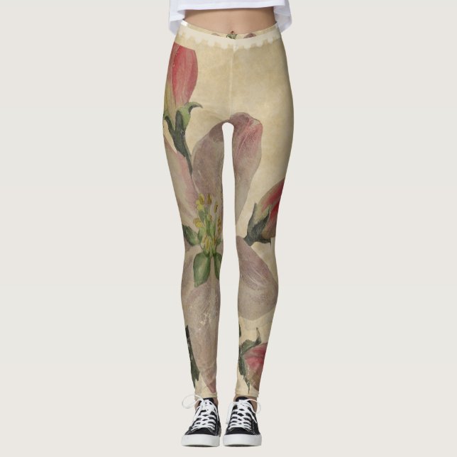 Floral:Vintage Leggings (Front)