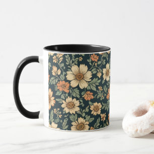 Floral vintage pattern mug