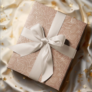 Floral Vintage Romance Pattern Wrapping Paper
