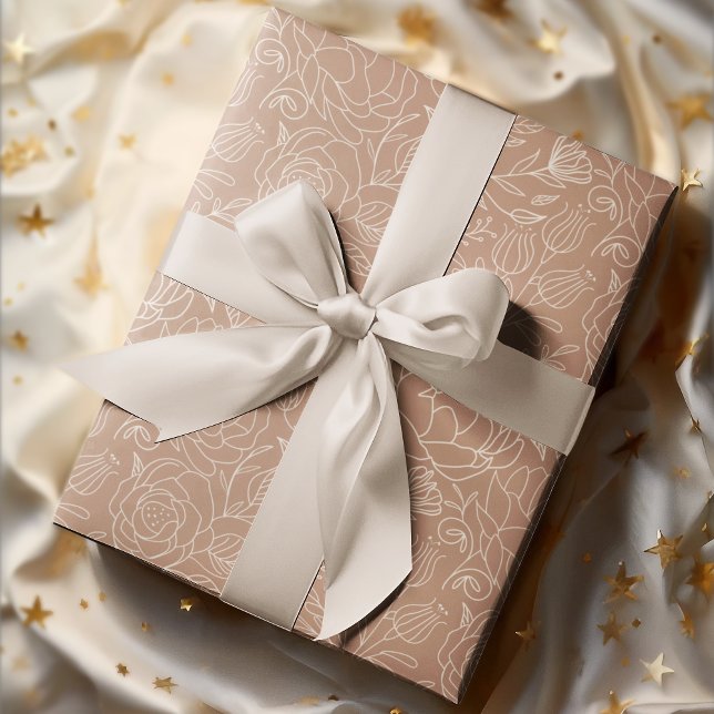 Floral Vintage Romance Pattern Wrapping Paper (Creator Uploaded)