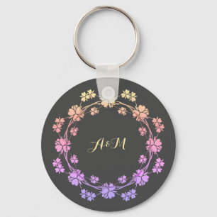 Floral vintage royal Keychain