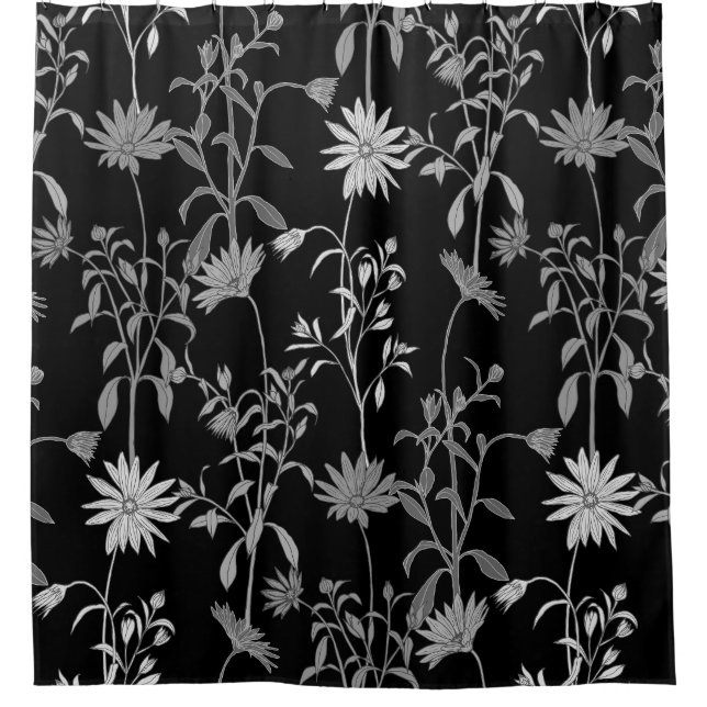 Floral vintage: seamless invitation background. shower curtain (Front)