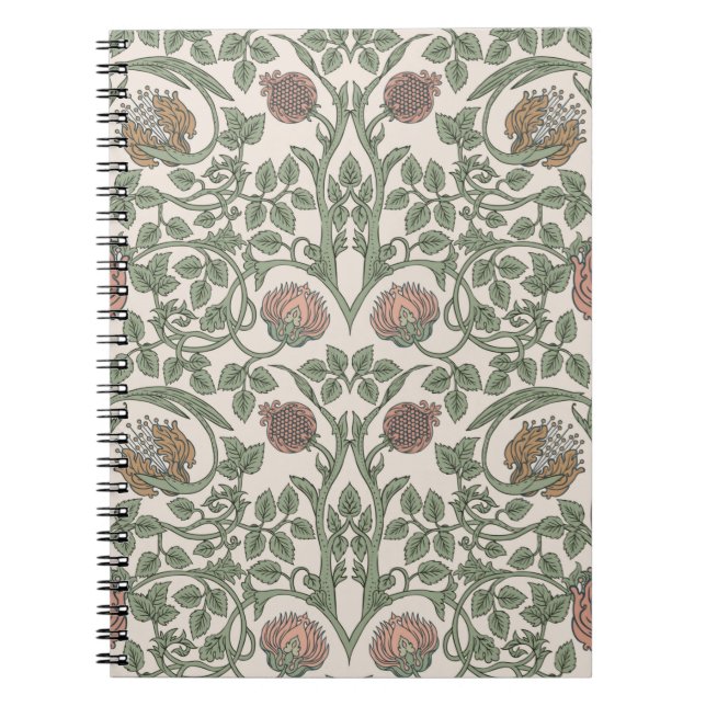 Floral vintage seamless pattern. Enchanted Vintage Notebook (Front)