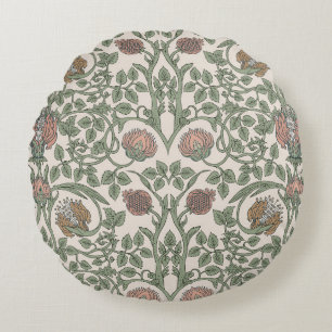 Floral vintage seamless pattern. Enchanted Vintage Round Cushion